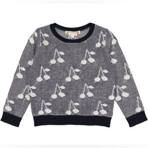 Bonpoint Marine Stitched Cherry Sweater